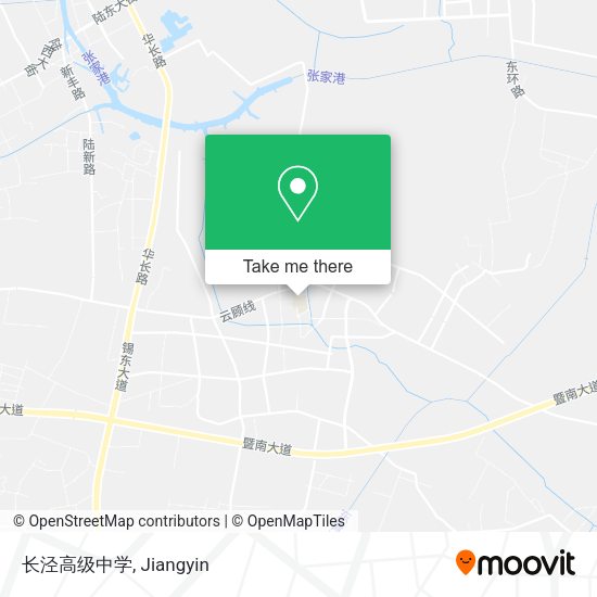 长泾高级中学 map