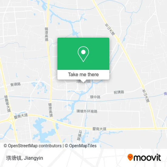 璜塘镇 map
