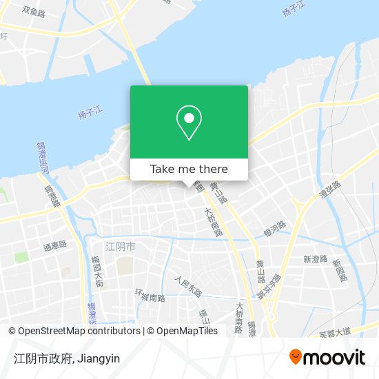 江阴市政府 map