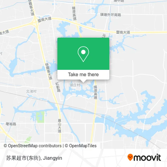 苏果超市(东街) map