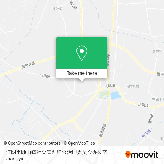 江阴市顾山镇社会管理综合治理委员会办公室 map