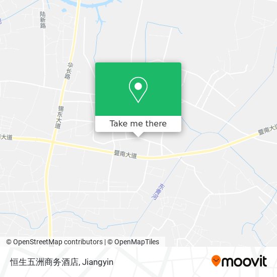 恒生五洲商务酒店 map