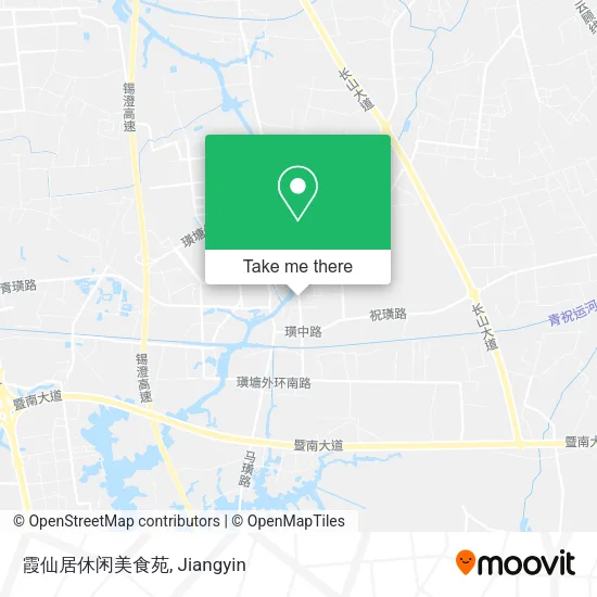 霞仙居休闲美食苑 map