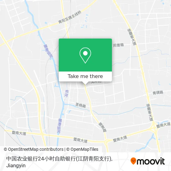中国农业银行24小时自助银行(江阴青阳支行) map