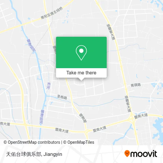 天佑台球俱乐部 map