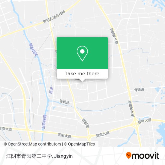 江阴市青阳第二中学 map