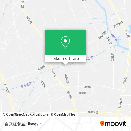 自来红食品 map