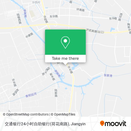 交通银行24小时自助银行(荷花南路) map