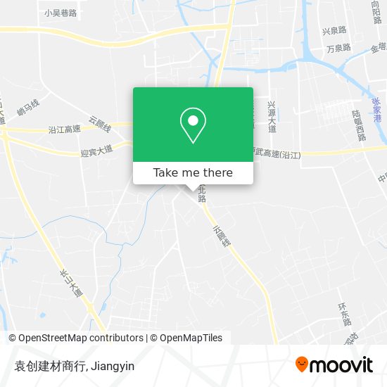 袁创建材商行 map