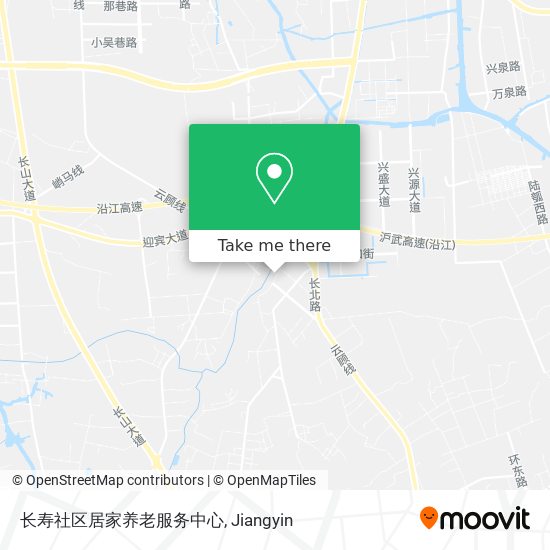 长寿社区居家养老服务中心 map