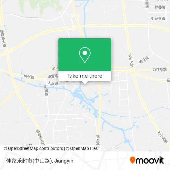佳家乐超市(中山路) map
