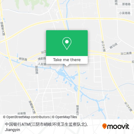 中国银行ATM(江阴市峭岐环境卫生监察队北) map