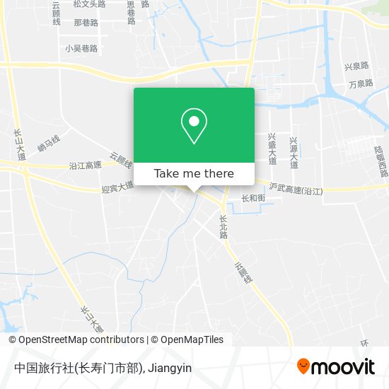 中国旅行社(长寿门市部) map