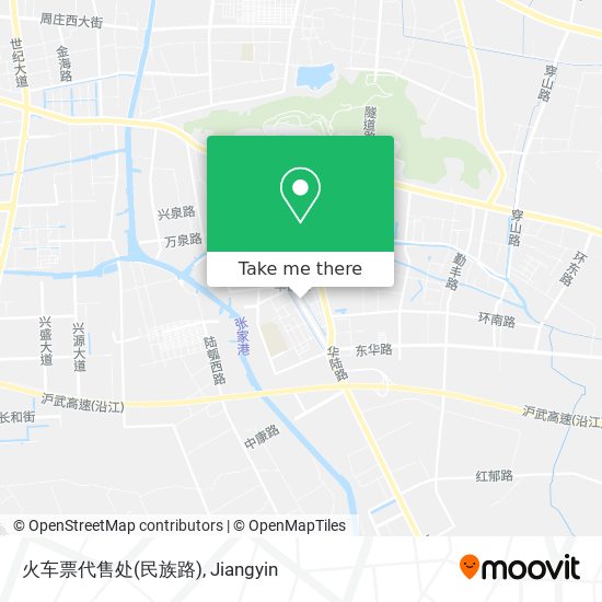 火车票代售处(民族路) map