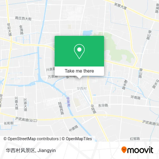 华西村风景区 map