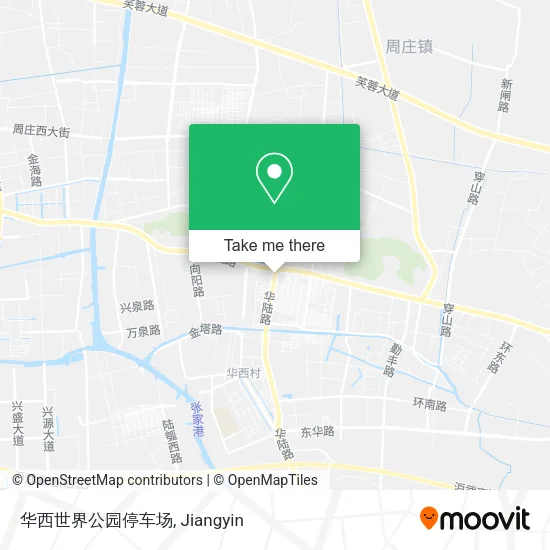 华西世界公园停车场 map