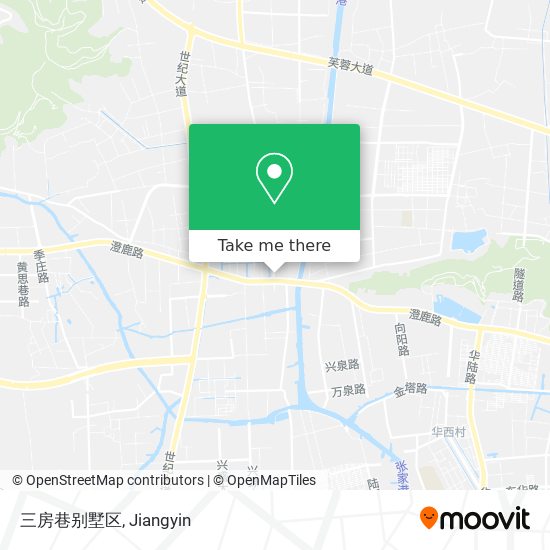 三房巷别墅区 map