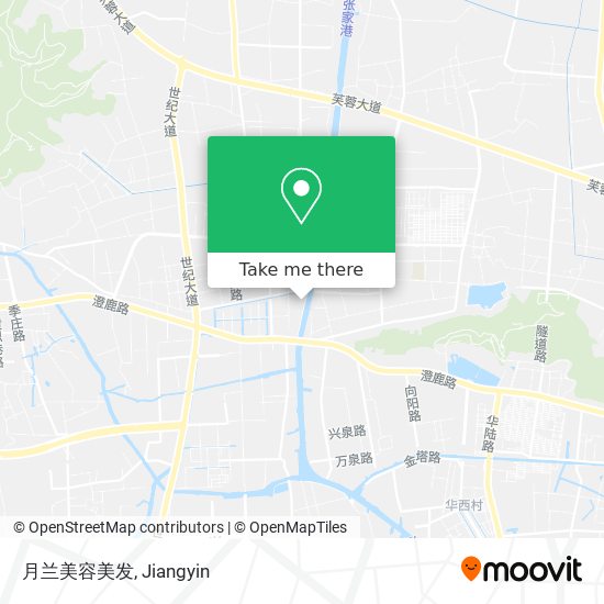 月兰美容美发 map
