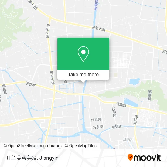 月兰美容美发 map