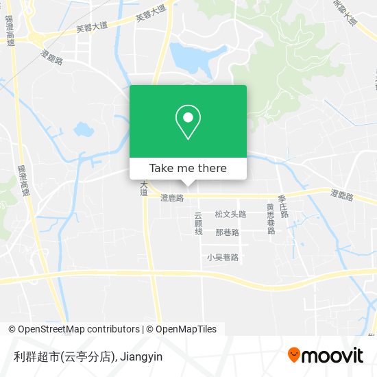 利群超市(云亭分店) map