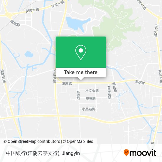 中国银行(江阴云亭支行) map