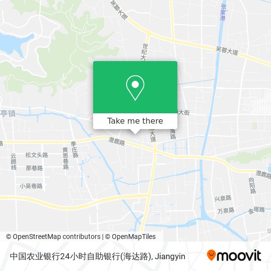 中国农业银行24小时自助银行(海达路) map