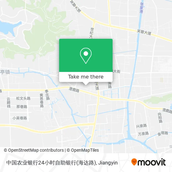 中国农业银行24小时自助银行(海达路) map