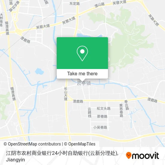 江阴市农村商业银行24小时自助银行(云新分理处) map