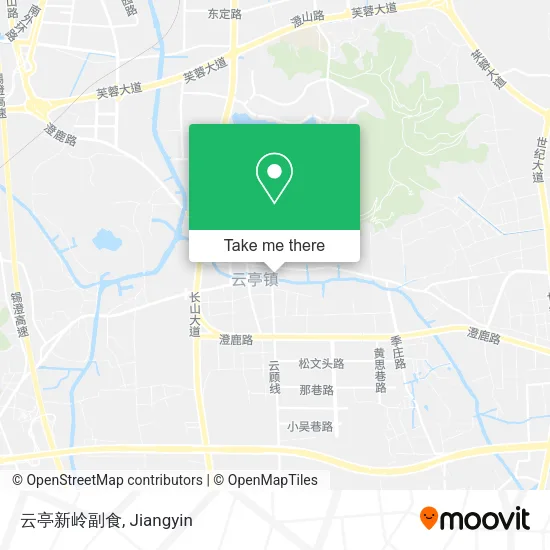 云亭新岭副食 map