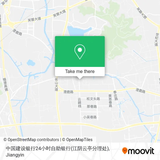 中国建设银行24小时自助银行(江阴云亭分理处) map