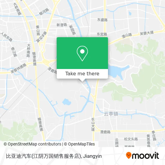 比亚迪汽车(江阴万国销售服务店) map
