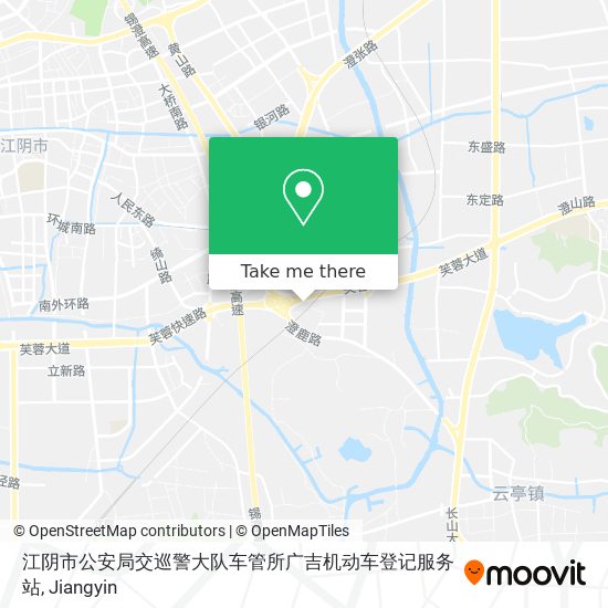 江阴市公安局交巡警大队车管所广吉机动车登记服务站 map