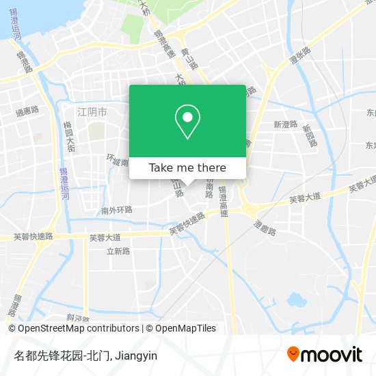 名都先锋花园-北门 map