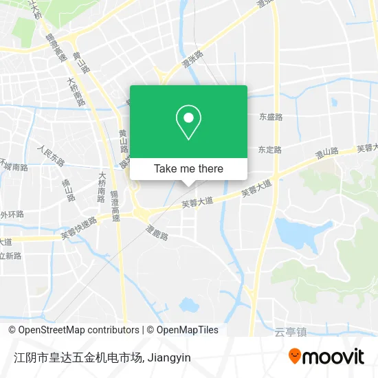 江阴市皇达五金机电市场 map