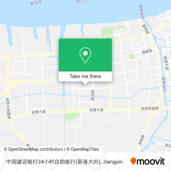 中国建设银行24小时自助银行(新港大街) map