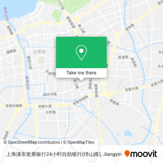上海浦东发展银行24小时自助银行(绮山路) map