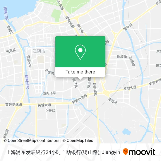 上海浦东发展银行24小时自助银行(绮山路) map