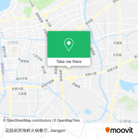 花园厨房海鲜火锅餐厅 map