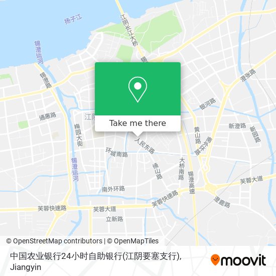 中国农业银行24小时自助银行(江阴要塞支行) map