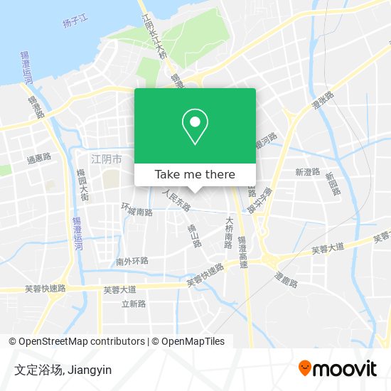 文定浴场 map