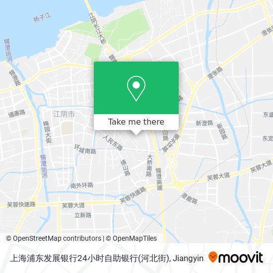 上海浦东发展银行24小时自助银行(河北街) map