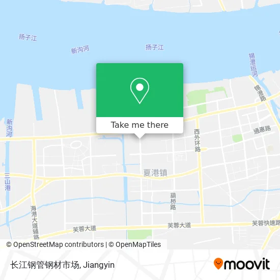 长江钢管钢材市场 map