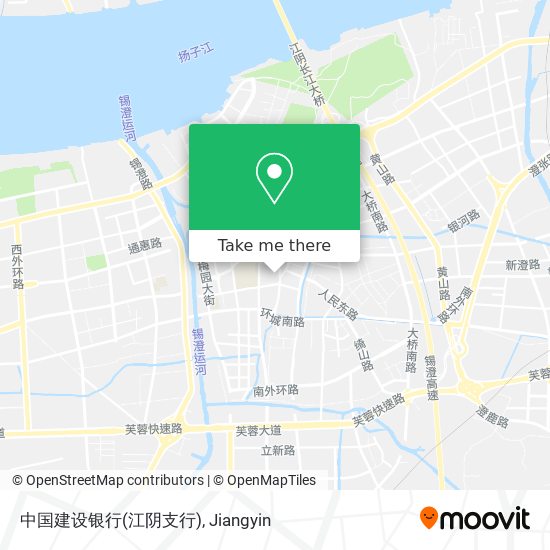 中国建设银行(江阴支行) map