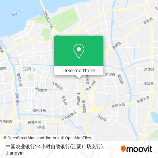 中国农业银行24小时自助银行(江阴广场支行) map