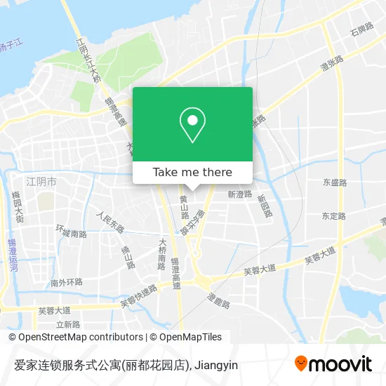 爱家连锁服务式公寓(丽都花园店) map