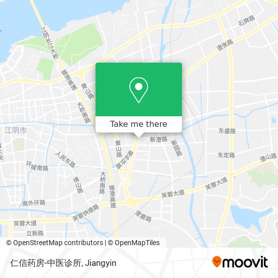 How To Get To 仁信药房 中医诊所in 江阴市by Bus