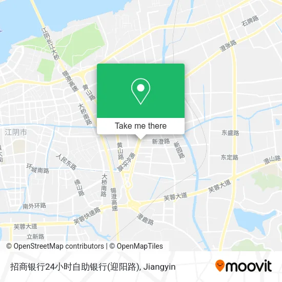 招商银行24小时自助银行(迎阳路) map