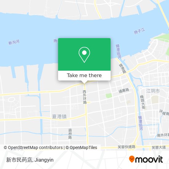 新市民药店 map