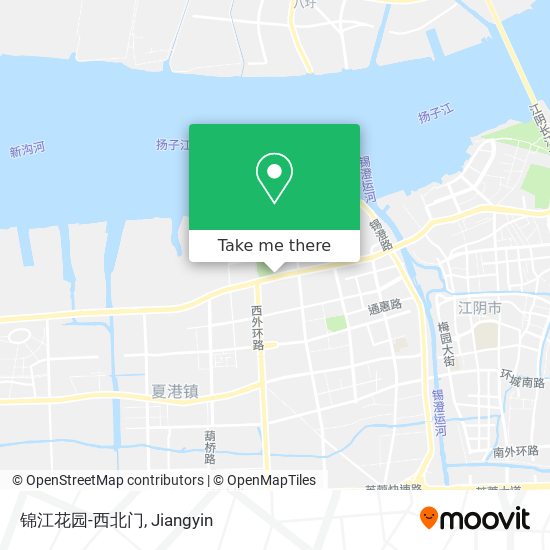 锦江花园-西北门 map