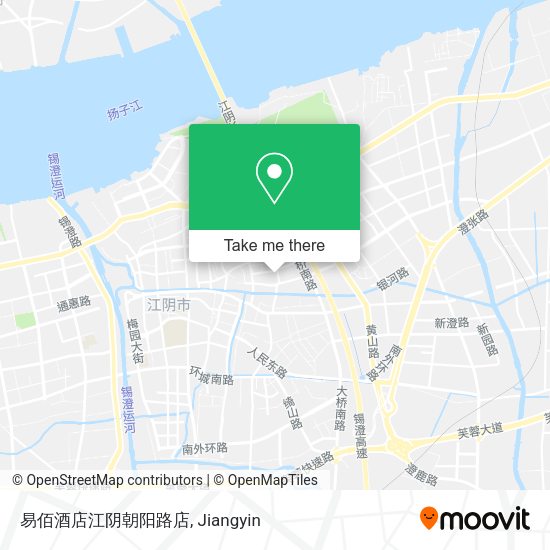 易佰酒店江阴朝阳路店 map